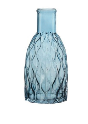 Dark Blue Ocean Wave Vase 14X28.5 By Oasisfloral